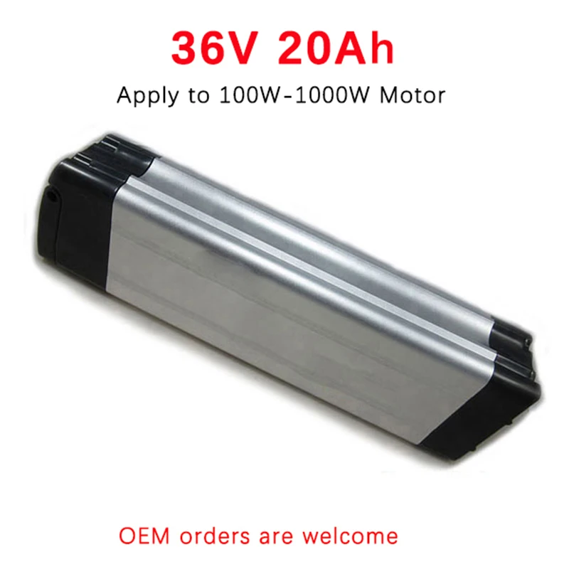 36V 20Ah 1000W электрический велосипед батарея E скутер Серебряная рыба комплект литий