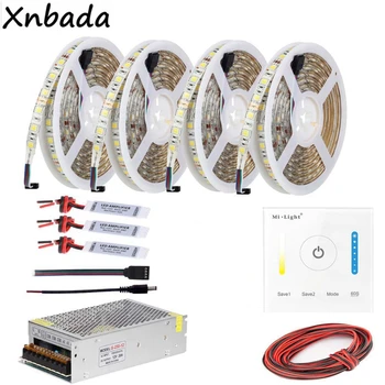 

5~20M 5050SMD Color Temperatture Led Strip Light,Milight P2 Touch Panel Led Controller Power Transformer Kit