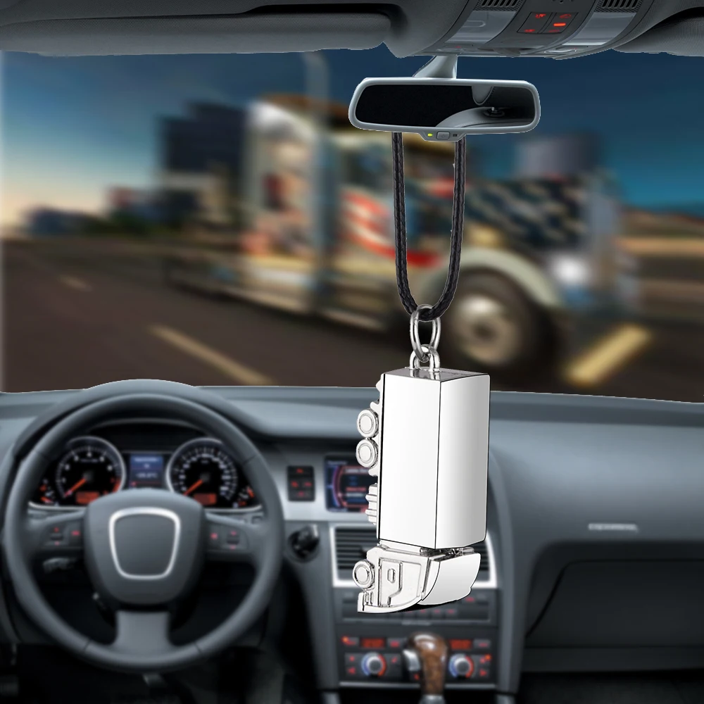 

Container Truck Hanging Ornaments Car Pendant Charms Rearview Mirror Decoration Auto Decor Cars Accessories Cars Styling Gifts