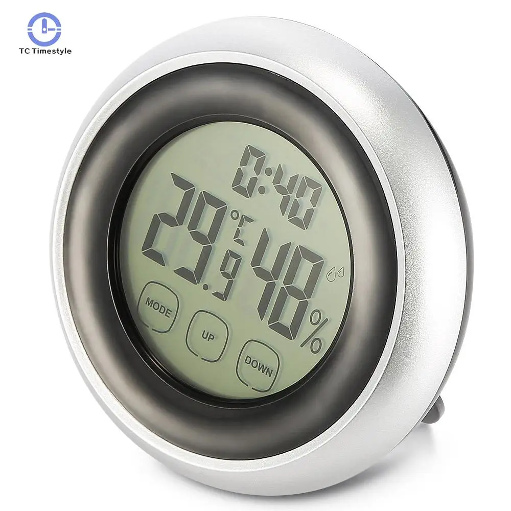 Alarm Clock Multifunction LCD Indoor Thermometer Gauge Hygrometer