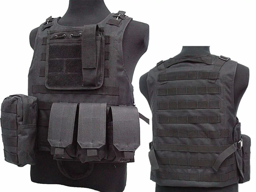 Tactical Assault Molle Combat Vest Magazine Pouch Airsoft Paintball