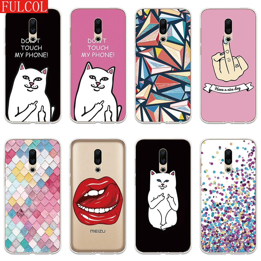 

Silicone Case For Meizu 15 16 Lite Plus 16X Note 8 Pro 6 7 X8 U10 U20 Cover Soft Shell Phone Case Fashion Personality Patterned