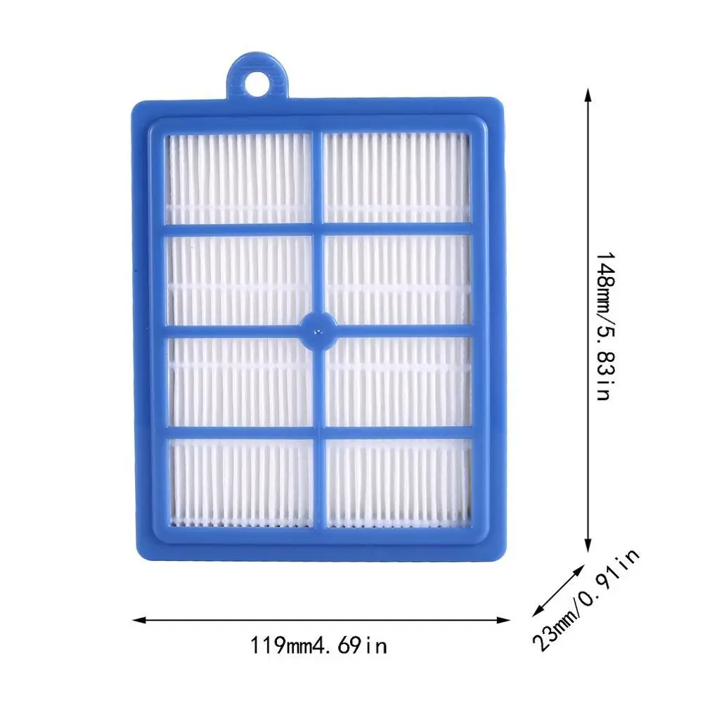 1 шт. Hepa фильтр для пылесоса Philips фильтры FC9172 FC9083 FC9087 FC9088 FC9258 FC9261 запасные части для пылесоса H12 H13 - Цвет: Синий