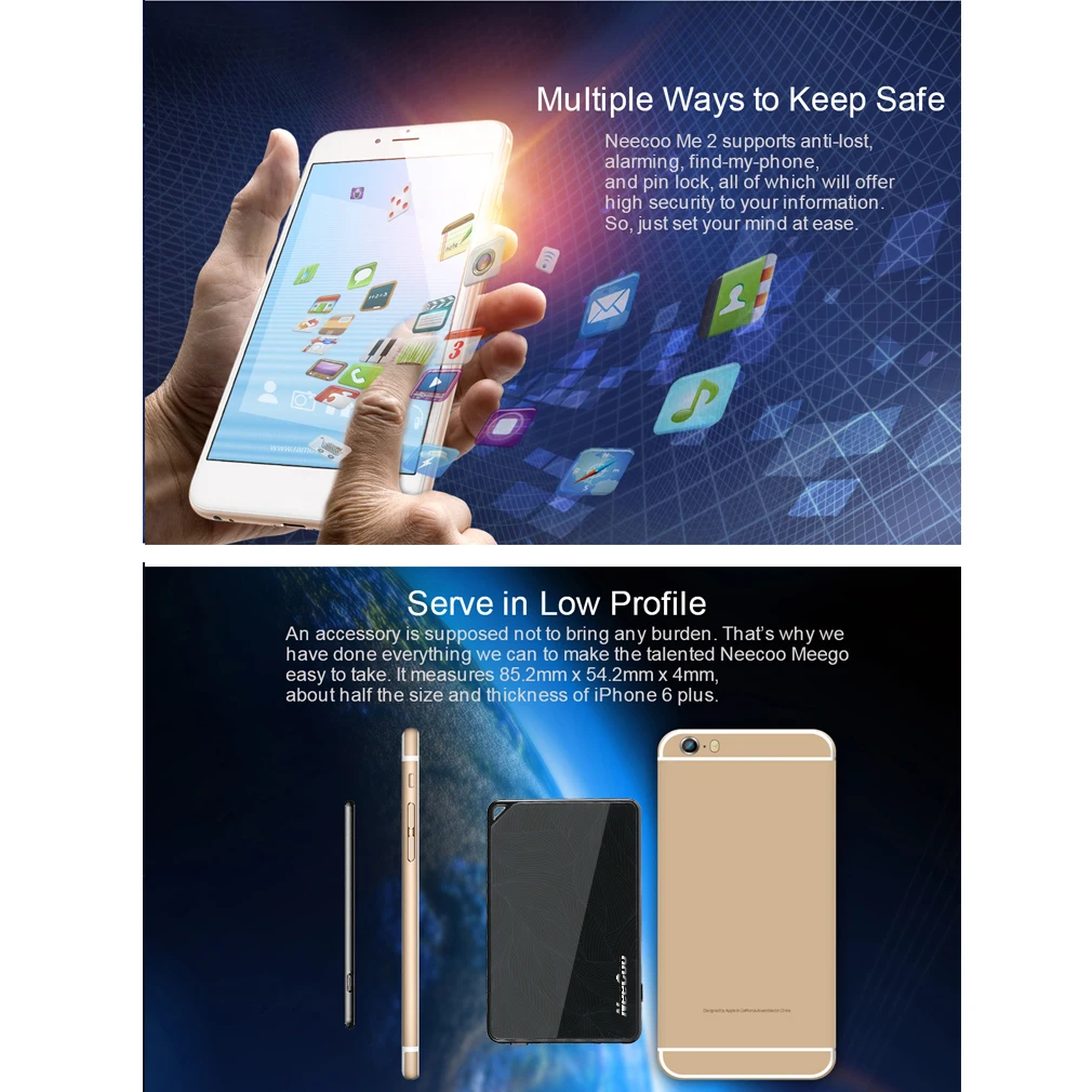 Pаспродажа NeeCoo адаптер на две sim карты с пультом дистанционного управления Управление Камера затвора + Мощность банка для iPhone 6s 6s Plus 6 6 Plus iPhone 5 5S 4S