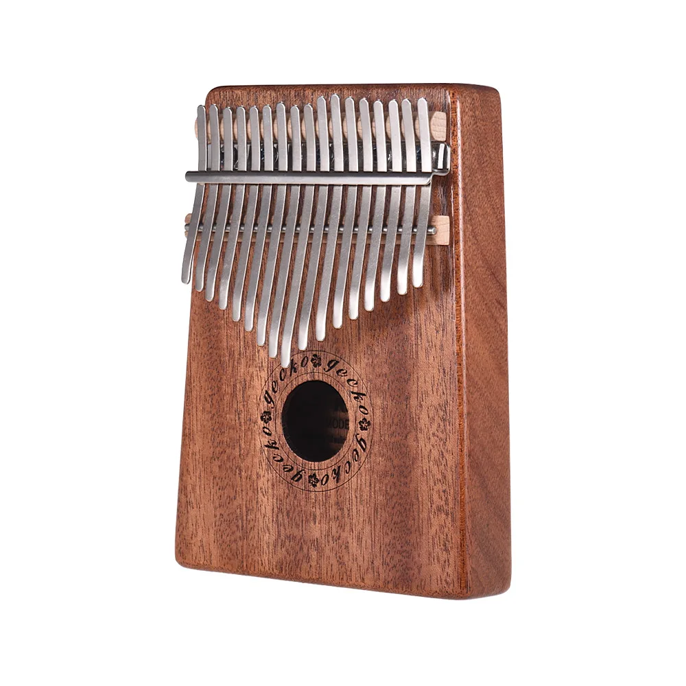 GECKO K17M 17-клавишным Kalimba игрушечное пианино Mbira из красного дерева во внутренней структуре используется натуральное дерево с сумкой для переноски хранения чехол для тюнинга музыкальная книга наклейки