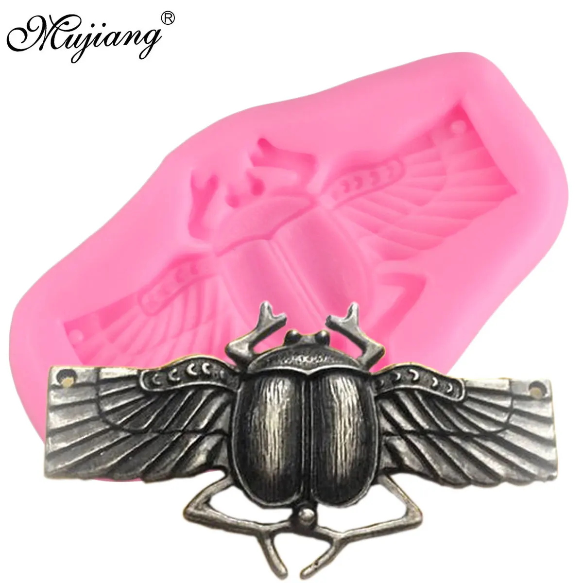 

3D Scarab Beetle Silicone Mold Insect Cupcake Baking Fondant Cake Decorating Tools Chocolate Candy Gumpaste Mold Soap Clay Molds