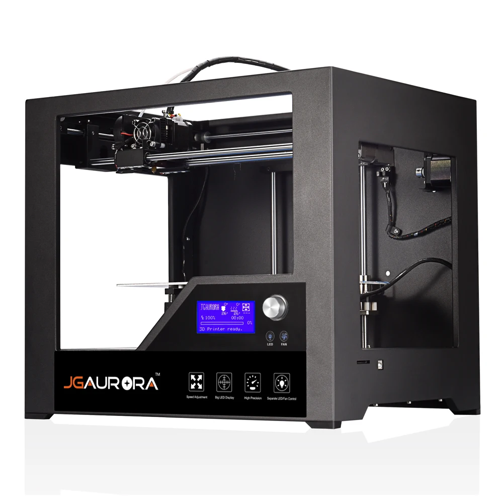 JGAURORA Z-603S FDM настольный 3d принтер высокой точности большой объем здания 280*180*180 мм ABS PLA