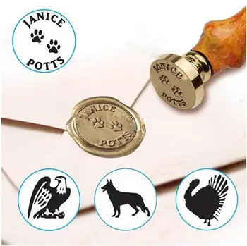 

Customizable Animal Design Wax Seal Stamp
