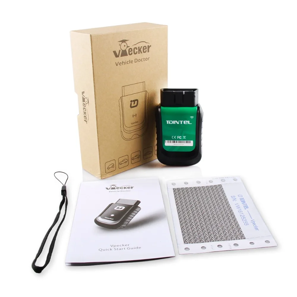 2019 Vpecker Easydiag OBD2 Wifi/بلوتوث V10.6 OBD 2 السيارات ماسحة + 8 بوصة ويندوز 10 Vpecker اللوحي ODB 2 Autoscanner