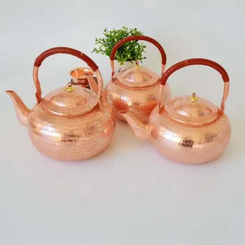 

2019 1 PC Pure Copper Teapot Pot Handmade Kettle Purple New