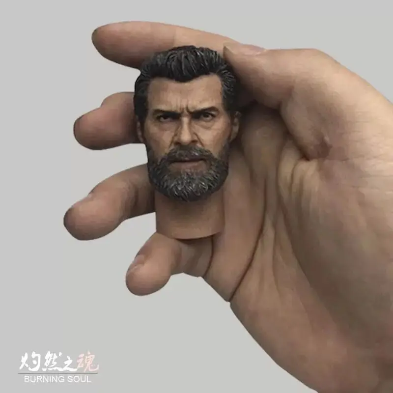 

Custom 1/6 Wolverine Logan Head Sculpt For Hugh Jackman X-Men HotToys Phicen