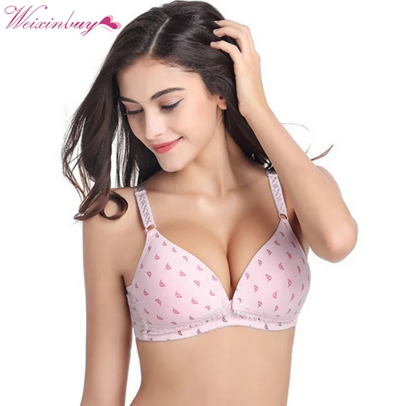 Women Nursing Cotton Bras Front Buckle 