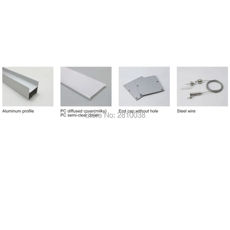 10X1 м наборы/лот 6063 профиль из алюминиевого сплава для светодиодных лент и u-канальный профиль для потолка или подвесного освещения