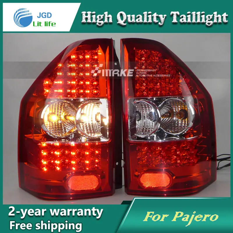 Car Styling Tail Lamp for Mitsubishi Pajero V73 2003-08 Tail Lights LED Tail Light Rear Lamp LED DRL+Brake+Park+Signal Stop Lamp