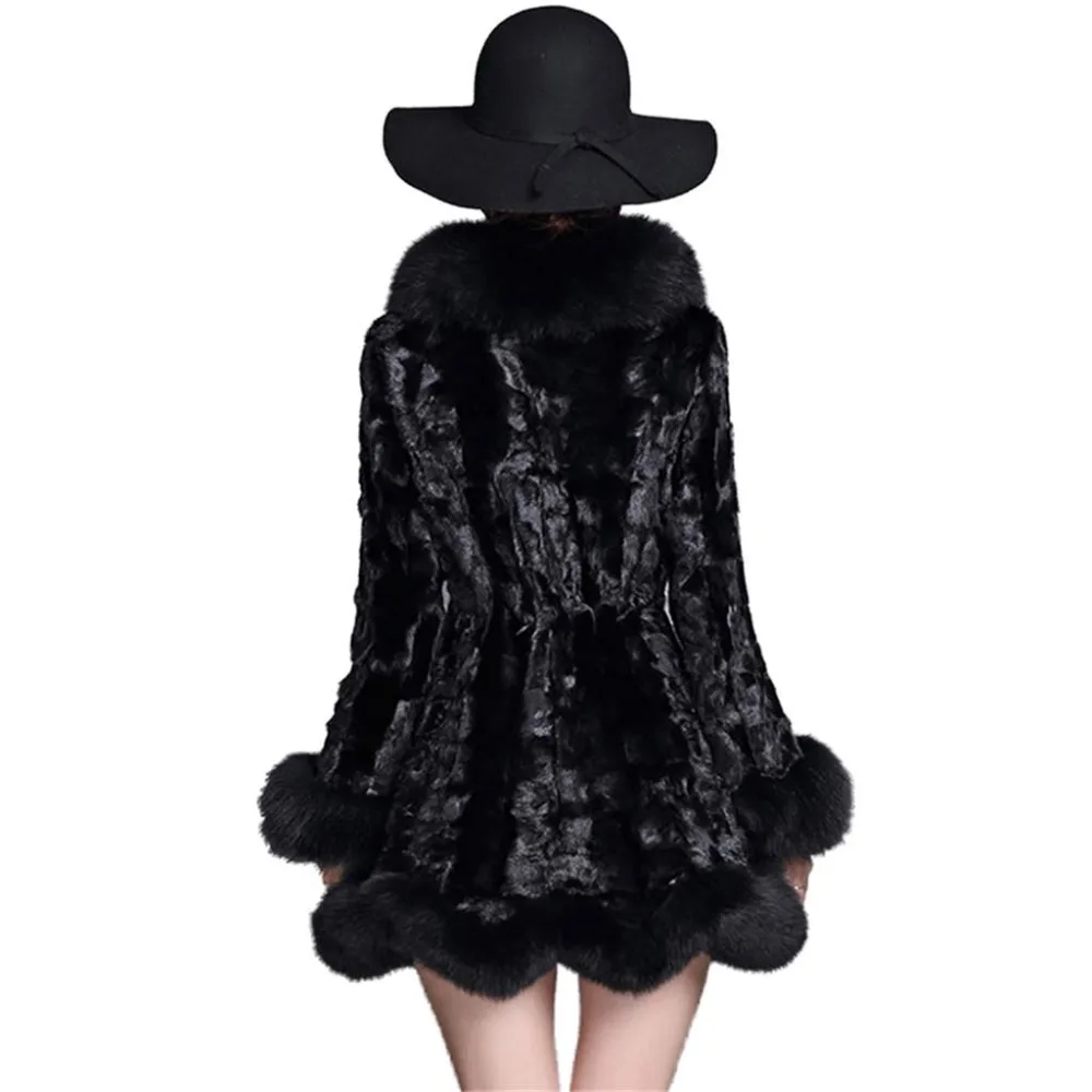 5xl 2019 Véritable Collar Réel V839 Chaud Hiver 100 Red Collar Manteau Naturelle Manteaux Fox Femmes De Nouveaux Col Fourrure Plus Vison Collar Taille sivel Femme black U7OWd