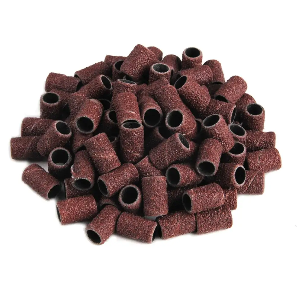

100pc Nail Sanding Bands Electric Drill Bits Nail Power Drill Accessories Drill Bits File For UV Gel Polish Acrylic Remover