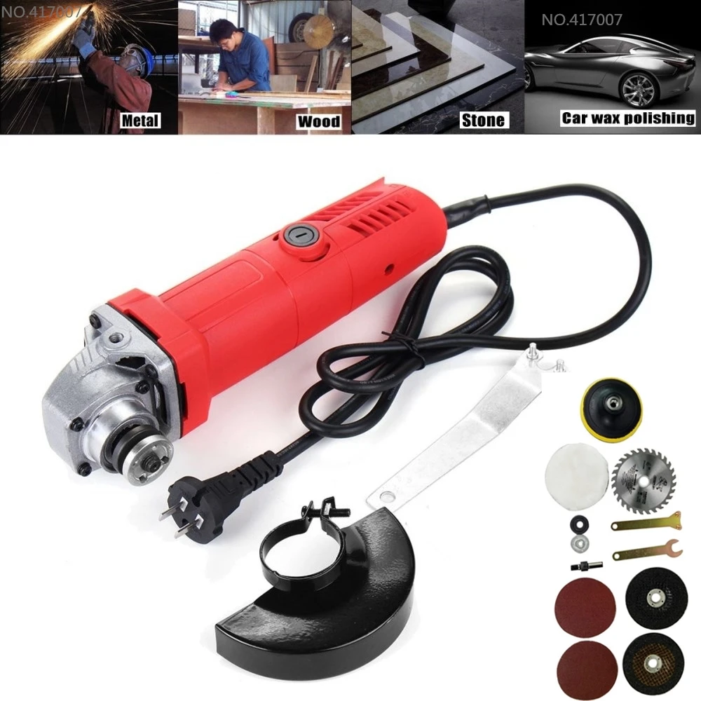 800W Electric Angle Grinder Polisher Grinding Angular Power Tool for