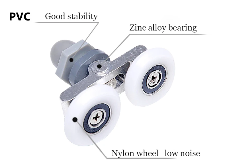 Двухколесный вентилятор в форме душевой комнаты вращающиеся ролики дуги стеклянный дверной ролик для ванной комнаты стеклянные раздвижные двери колесико для подвесных систем