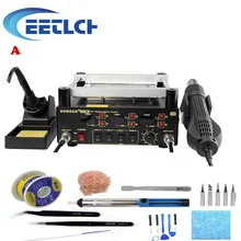 Gordak 863 3 в 1 Digita горячий воздух Тепловая пушка BGA паяльная станция Электрический паяльник ИК инфракрасный подогрев станции