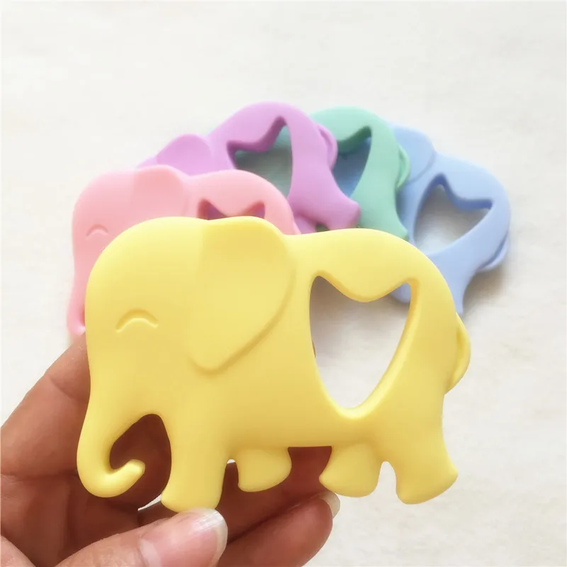 Encantos do Bebê Chenkai Mordedores Elefante Faça Você Mesmo Chupeta Bpa Livre Silicone Brinquedo Montessori Sensorial Animais Jóias 10 Pcs 5 Do Bebê Chupeta Chupeta BPA Livre Silicone