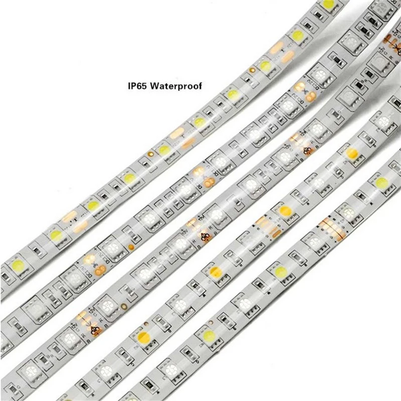 Светодиодный ленточный светильник RGB 12 В гибкий домашний праздничный декоративный светильник ing SMD 5050 водонепроницаемый 4PIN 2PIN 1 м-5 м ТВ фоновая стена Горячая M5