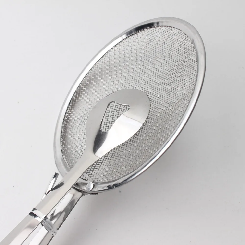 

Steel Food Clip Sieve Snack Fryer BBQ Tong Fried Frying Colander mesh Strainer Filter Mesh Spoon Fried Food Oil Strainer Clip