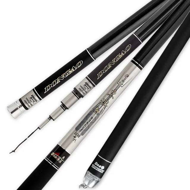 Cheap High Carbon Rod Ultralight Superhard Taiwan Fishing Rod 3.6/4.5/5.4/6.3/7.2m Spinning Fishing Rod