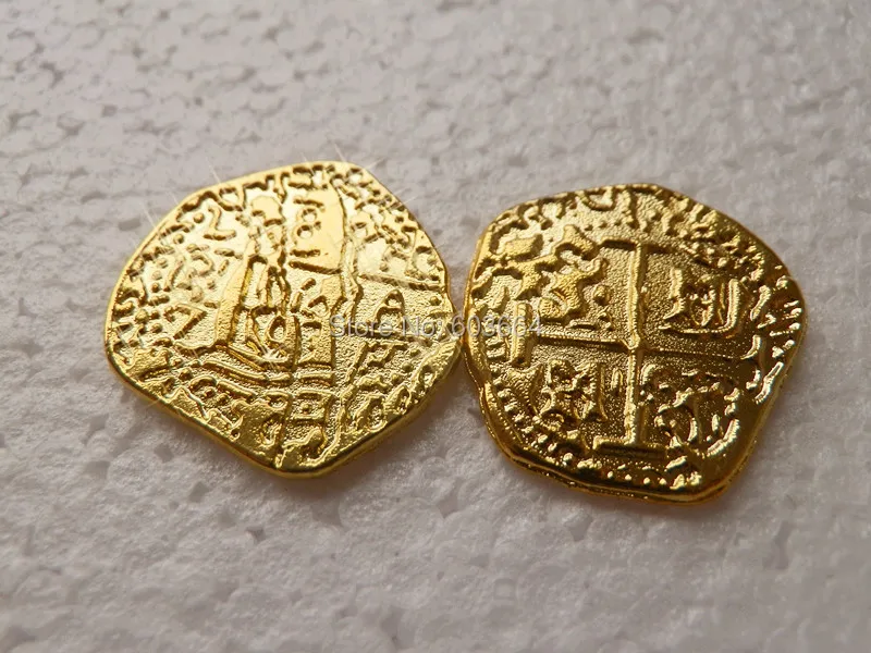 Европейская испанская Золотая монета Пиратская игрушка 1000 шт./лот|coin coins|coin goldlot lot