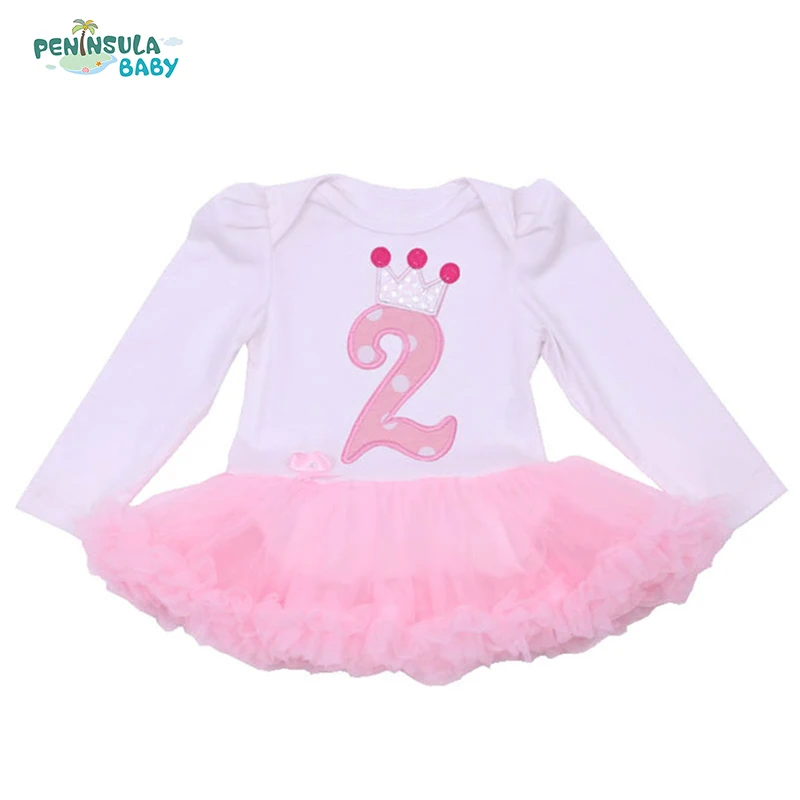 Birthday Tutu Bodysuits Infant Girl Clothes Lace Bodysuit Newborn Tutu Jumpsuit Party Costume