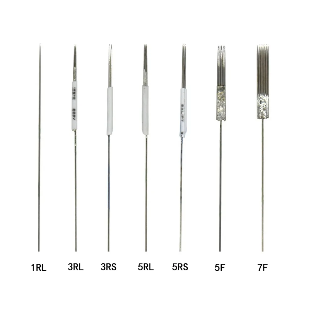 

0.35*50mm Disposable Professional Tattoo Needles Sterilized For Tattoo Eyebrow Pen Machine Permanent Makeup Kit PMU needles