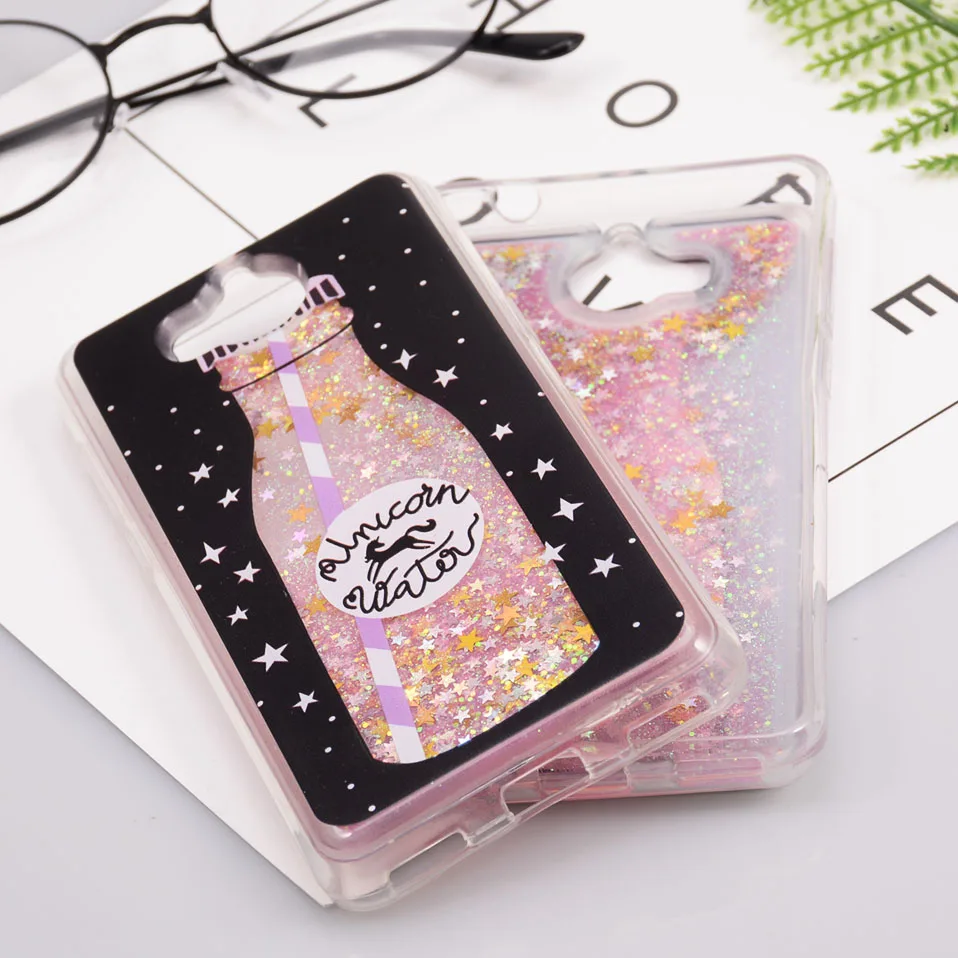 Reaoom for Huawei Y5 Y6 2017 Case Glitter Dynamic Liquid Colorful Star Quicksand Cute Bottle Unicorn Cover for Huawei Y5 Y6 2017 (9)