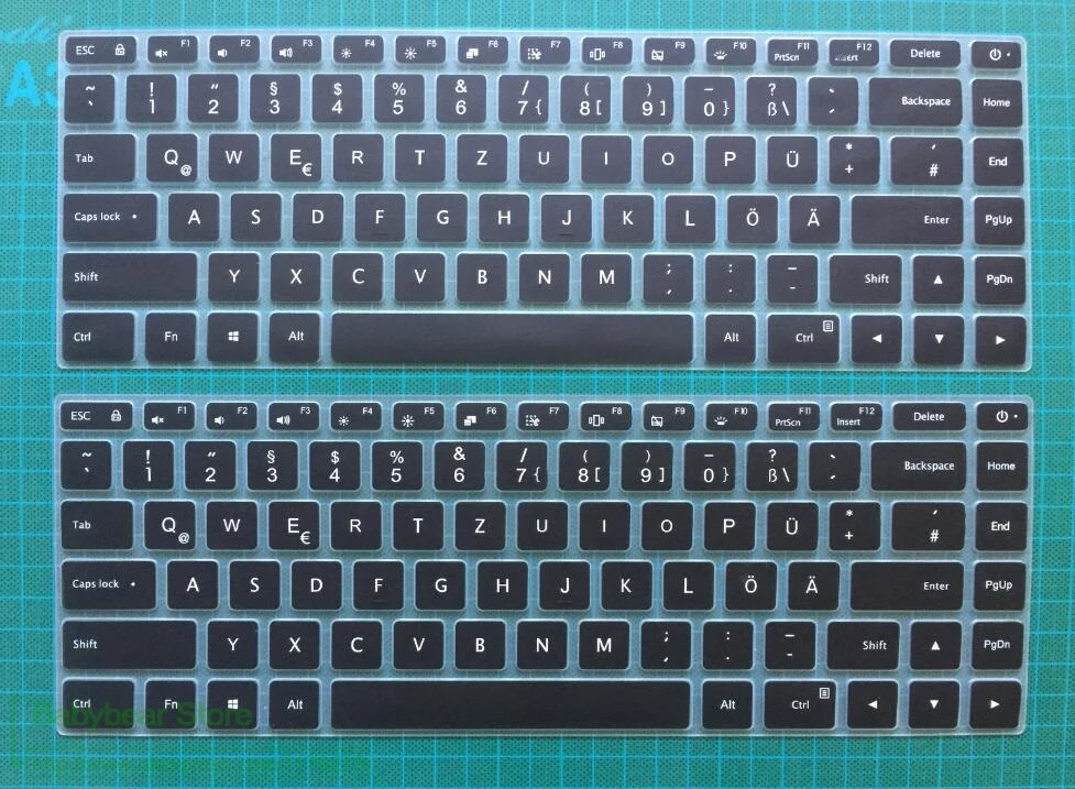 Чехол-клавиатура для ноутбука Powforward в немецком стиле для Xiaomi Mi, ноутбука Air 12,5 12 13,3 13 Pro 15 15,6, Защитная пленка для кожи