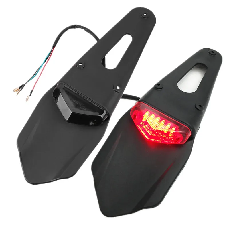 

Universal Motorcycle Trial Bike LED Brake Stop Rear Tail Light Mountain Bicycle Refit Back Fender Mudguard Lamp Moto Accessories