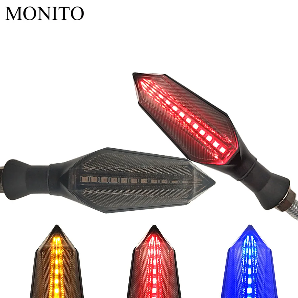 

Motorcycle Signal lights Led Turn Signal Flasher Warning lamp For KAWASAKI W800 Cafe ZRX1100 ZRX1100 ZX1100 ZX7R ZX9 Accessories