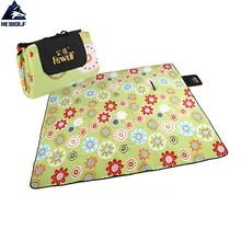 Hewolf уличные Водонепроницаемый коврик для кемпинга Пикника Складной утолщаются одеяло для пикника и кемпинга 2 м* 2 м/2 m* 1,5 cm Отдых на природе Пикник Флокированный Коврик