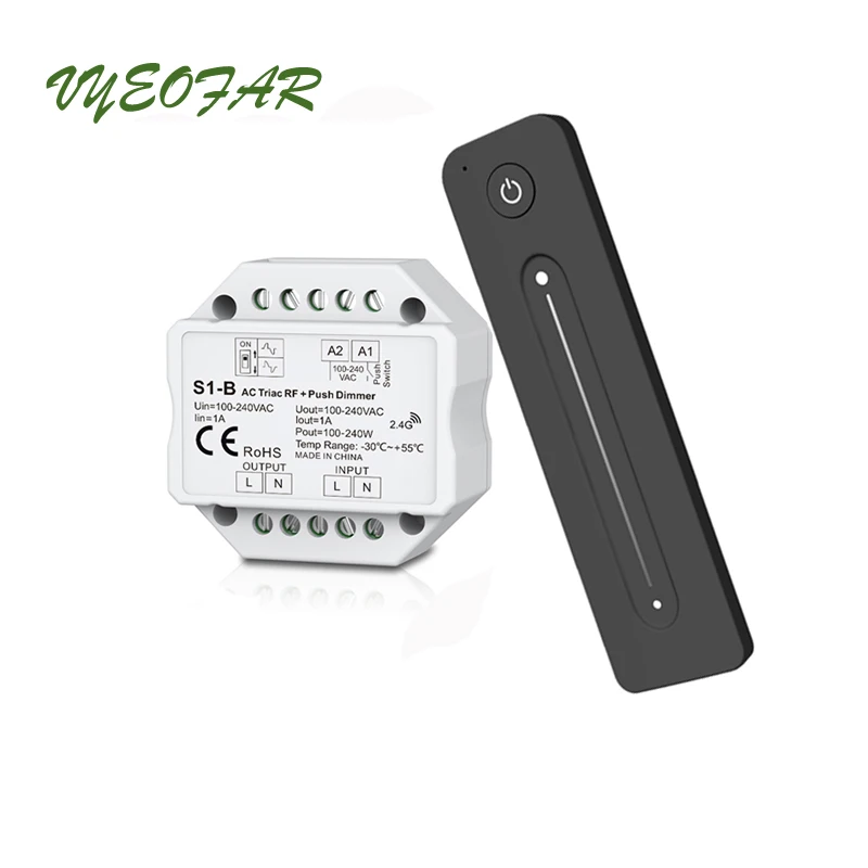 Новый Led Triac диммер 100V 240V Вход 2A Выход 2 4 GHz RF Беспроводной дистанционного R11 ультра