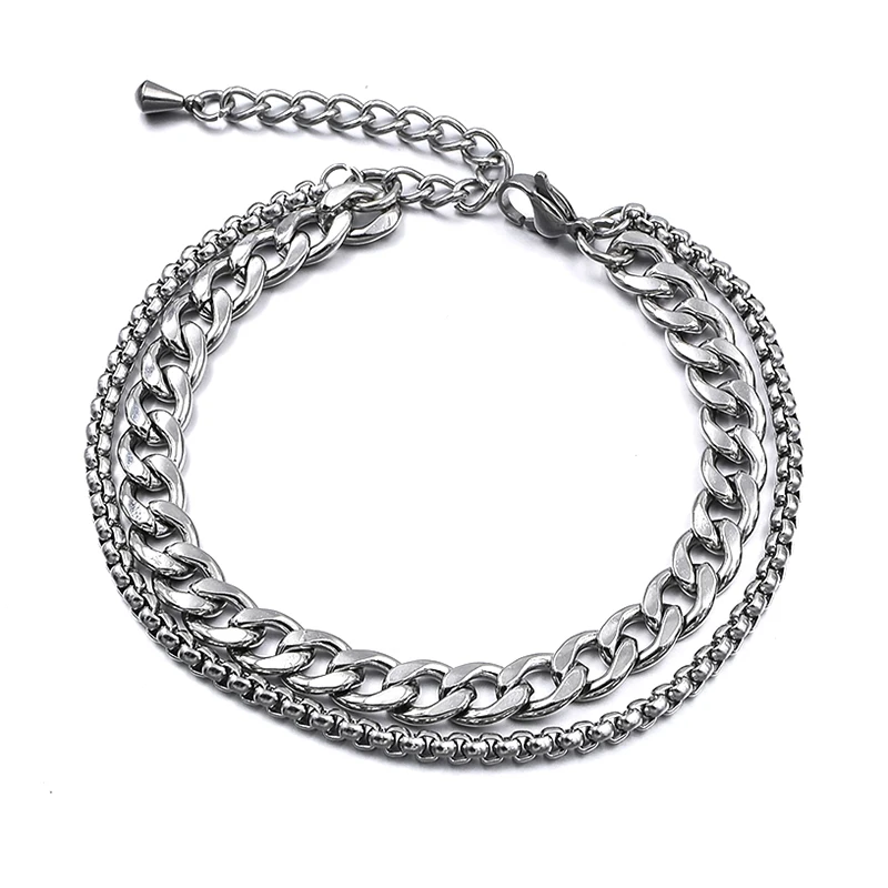 Silver Color Stainless Steel Beach Anklet For Women Accessories Summer Men Ankle Bracelet On Leg Chain Foot Jewelry Part Gift Silver Color Stainless Steel Beach Anklet For Women Accessories Summer Men Ankle Bracelet On Leg Chain Foot Jewelry Part Gift