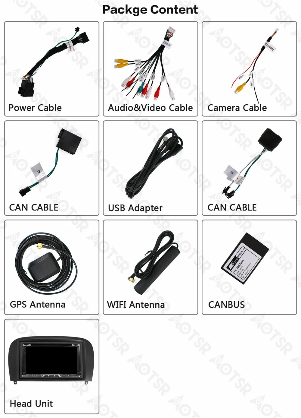 Top Android 8.0/7.1 Car GPS Navigation Car Radio DVD player Headunit For MERCEDES-BENZ SL-klasse (W230) 2004-2011 Multimedia Satnav 5