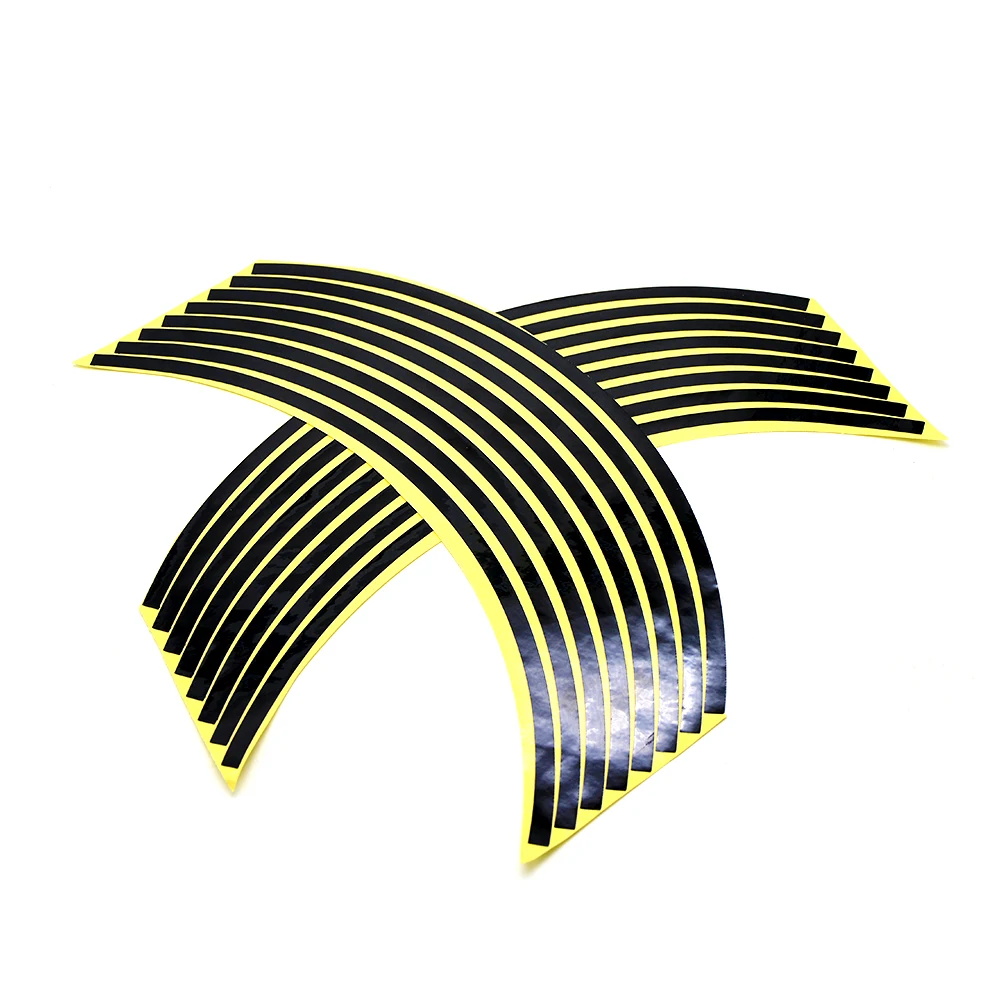 17/18 inch Colorful motorcycle stickers and decals Reflective Rim moto Stripe Tape For Yamaha Tmax 500 530 XJR 400 1300