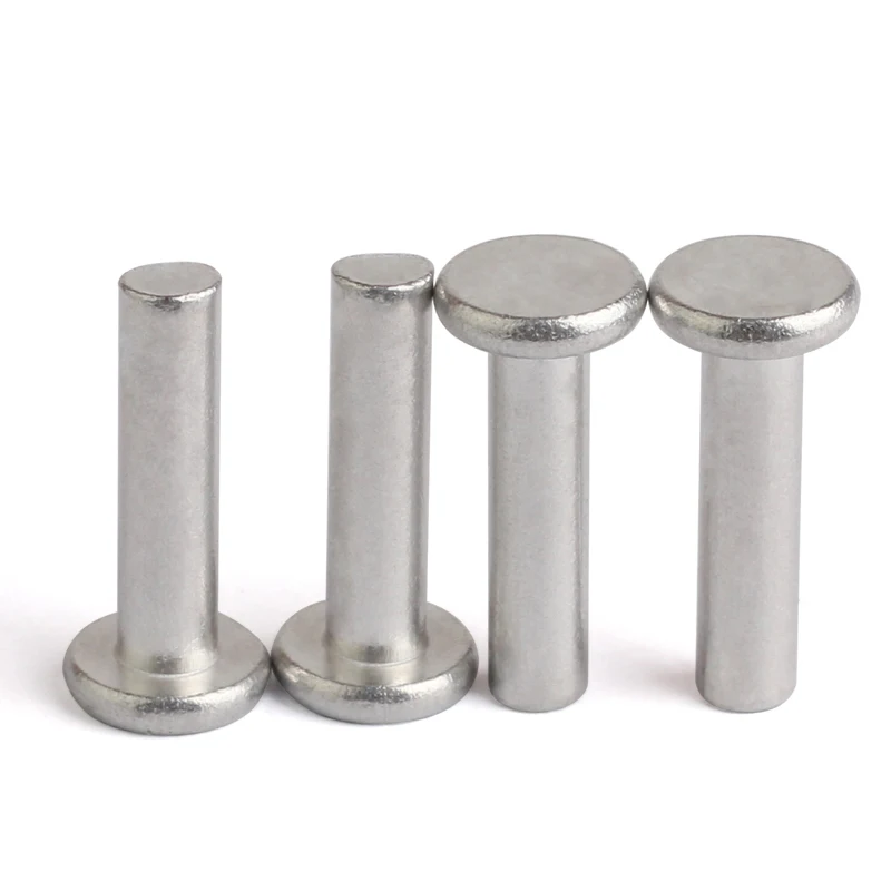 Ochoos 500pcs m4*8 Aluminum Flat Head Solid Rivet Ochoos 500pcs m4*8 Aluminum Flat Head Solid Rivet