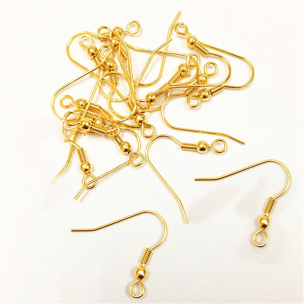 A Pack Of Ear Wire Earring Hooks With Ball, Jewellery Making Findings