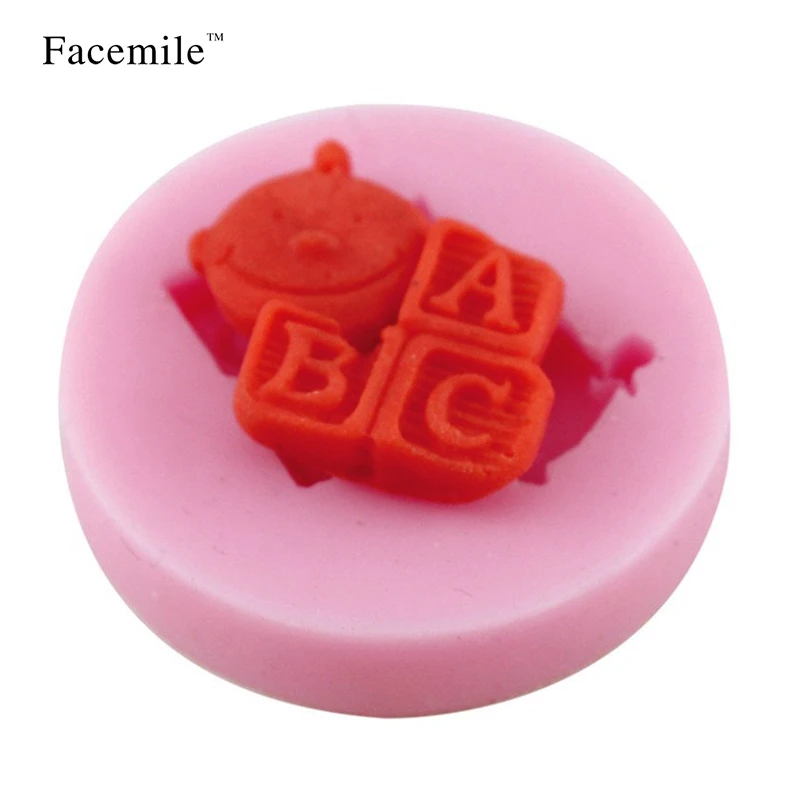 Детские ABC буквы Подарочная форма помадка силиконовые шоколадные конфеты - Фото №1