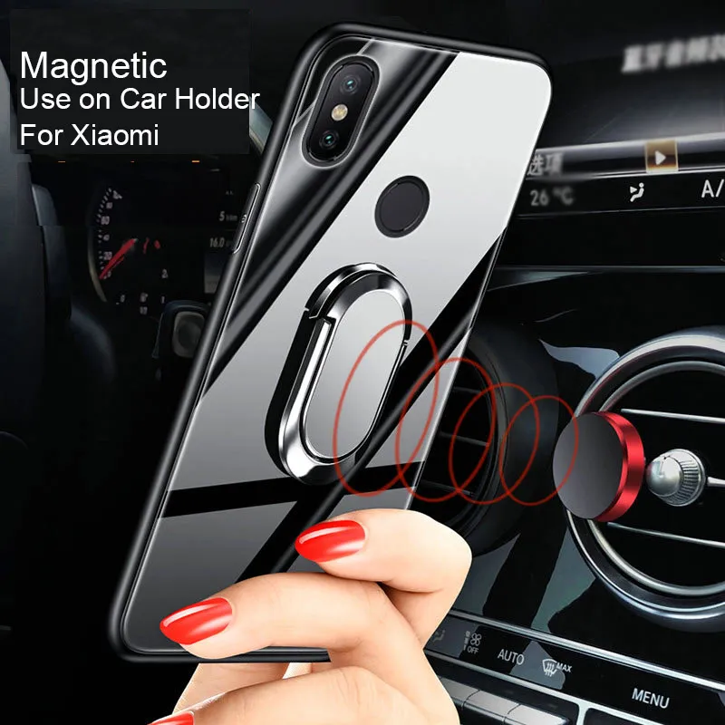 Магнитный чехол из закаленного стекла для Xiaomi Mi 10 Pro 9 9T 8 SE Lite CC9 A3 A2 6X 5X A1 Note Mix 2S Mix3