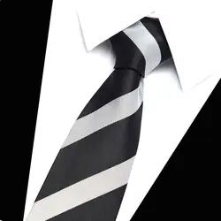 Высочайшее качество 30 Цвета горячая Распродажа 100% шелковые галстуки для Для мужчин Удлиненные размер 145*7,5 см полосатые галстуки для для