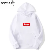 WZZAE Новинка 21 Savage уличная одежда шерсть хлопок Suprem толстовки Parody No Heart X Savage Толстовка для мужчин и женщин хип-хоп