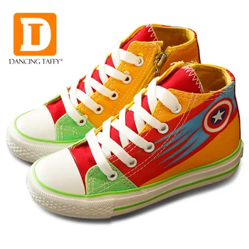 

Avengers Kids Shoes America Captain Children Shoes Boys Girls 2019 New Canvas Rubber Sport Shoes High Quality Kids Sneakers