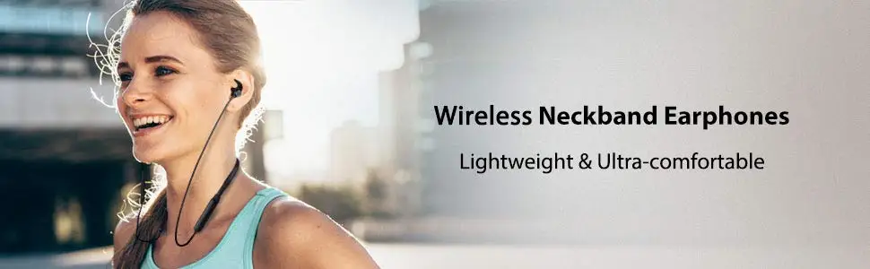 wireless neckband earphones