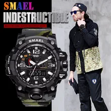 Брендовые камуфляжные военные цифровые часы мужские G стильные модные спортивные ударные армейские часы светодиодный Электронные наручные часы для мужчин