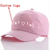 WZCX MOQ10pcs Fashion New Embroidery Logo Custom Letter Baseball Cap Solid Color Unisex Tide Adjustable Adult Cap Hip Hop Cap 2