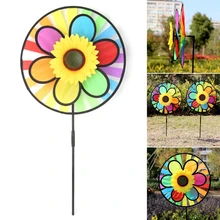 Игрушки в виде ветряной мельницы Дети Сад украшения цветы красочные на открытом воздухе Спиннер